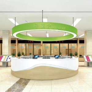 Custom Hospital Nurse Station Main Reception Counter