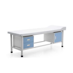 Hospital Clinic Patient Examination Bed With Carbon Steel Table Box