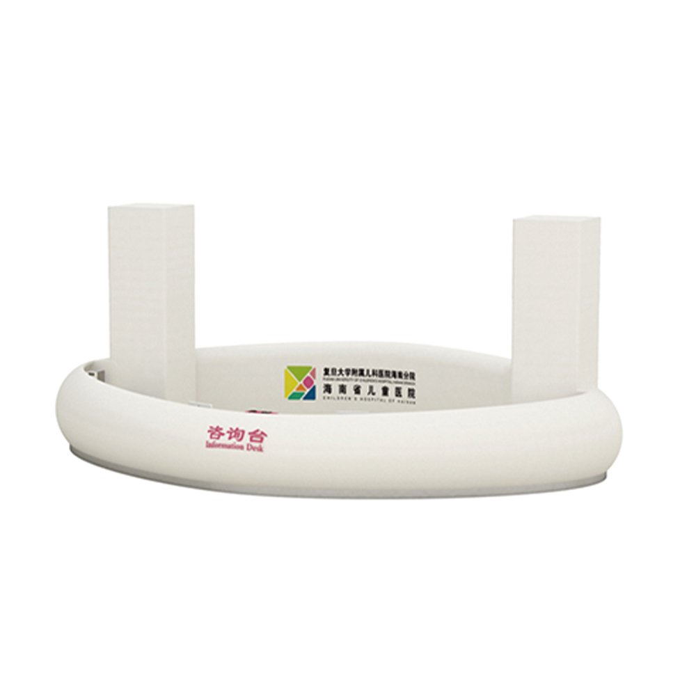 Custom U-shaped Reception Arc-shaped Medical Guidance Desk - Image 3