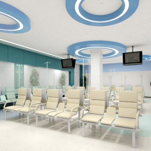 Health Care Centers Hospital Infusion Recliner Chair with Infusion Pole