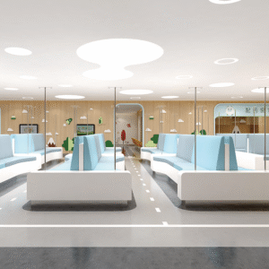 Hospital Children's Area High Back Infusion Chair